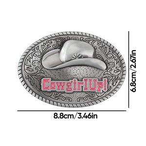 Cowboy Hat Alloy Belt Buckle