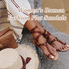 Load image into Gallery viewer, Women&#39;s Roman Fashion Flat Sandals