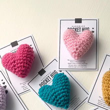 Load image into Gallery viewer, Pocket Hug Crocheted Heart Small Gift