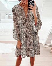 Load image into Gallery viewer, Leopard Knee-Length Dress