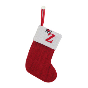 Christmas Letter Knit Stocking