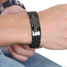 Load image into Gallery viewer, Silicone Bracelet with Stainless Steel Plate