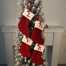 Load image into Gallery viewer, Christmas Letter Knit Stocking