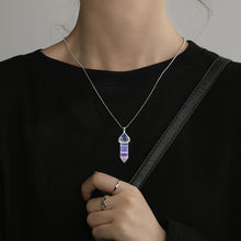 Load image into Gallery viewer, Rainbow Fluorite Pendant Necklace