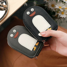 Load image into Gallery viewer, Cute Penguins PU Credit Card Coin Wallet