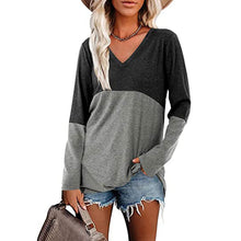 Load image into Gallery viewer, Contrast Panel Long Sleeve Top