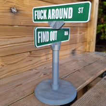 Load image into Gallery viewer, F Around/Find Out Street Sign Desk Decoration