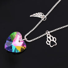 Load image into Gallery viewer, Rainbow Heart Necklace