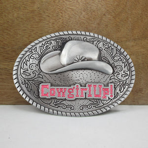 Cowboy Hat Alloy Belt Buckle