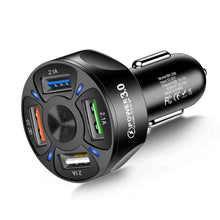 Load image into Gallery viewer, 4 Ports USB Car Charge Fast Charging