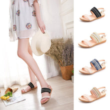 Load image into Gallery viewer, Summer Roman Flat Sandals