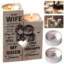 Load image into Gallery viewer, Wooden Heart Candle Holder