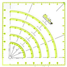 Load image into Gallery viewer, Arcs &amp; Fans Quilt Circle Cutter Ruler