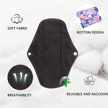 Load image into Gallery viewer, Washable sanitary napkins made of bamboo charcoal