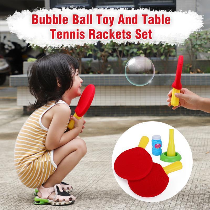 Bubble Ball Toy And Table Tennis Rackets Set