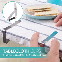 Load image into Gallery viewer, Stainless Steel Tablecloth Clips (4 PCs)