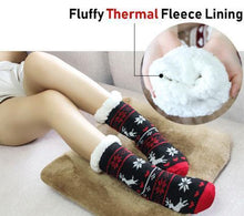 Load image into Gallery viewer, Thermal Fleece Slipper Socks