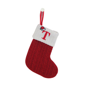 Christmas Letter Knit Stocking