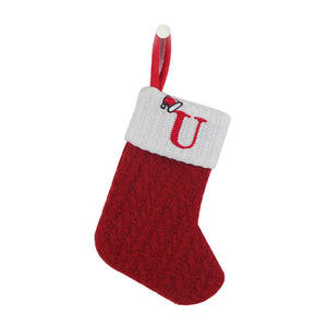 Christmas Letter Knit Stocking