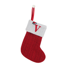 Load image into Gallery viewer, Christmas Letter Knit Stocking