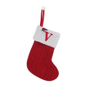 Christmas Letter Knit Stocking