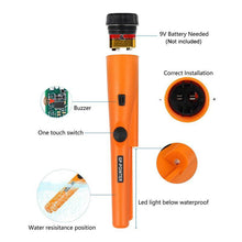 Load image into Gallery viewer, Handheld Pin Pointer Metal Detector Wand