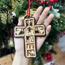 Load image into Gallery viewer, Cross Nativity Ornament