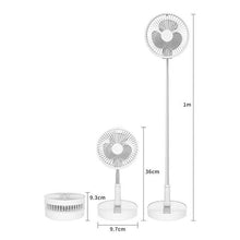 Load image into Gallery viewer, Telescopic Folding USB Charging Fan