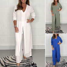 Load image into Gallery viewer, Casual Two Pieces Suit With Long Top &amp; Matching Trouser