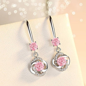 Crystal Four Leaf Clover Earrings