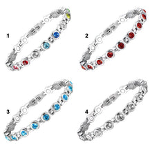 Load image into Gallery viewer, Titanium steel rhinestone bracelet