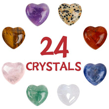 Load image into Gallery viewer, 24 Pack Valentines Cards with Heart-Shape Crystals