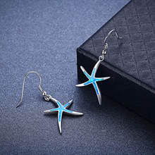 Load image into Gallery viewer, Starfish Earrings with Hoops