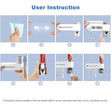 Load image into Gallery viewer, Automatic Toothpaste Squeezer and Holder Set