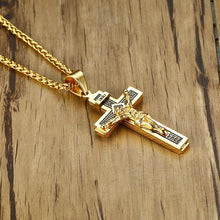 Load image into Gallery viewer, Jesus Cross Necklace