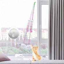 Load image into Gallery viewer, Hanging Spring Plush Ball Cat Toy