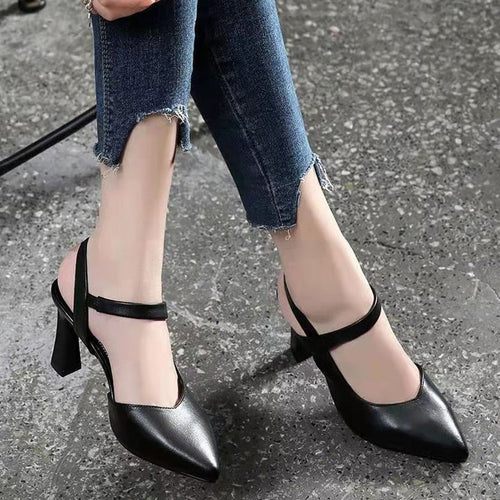 Pointed Toe High Heel Sandals