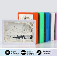 Load image into Gallery viewer, 3D Light and Shadow Night Lamp Paper Carving Art