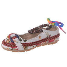 Load image into Gallery viewer, Women&#39;s Handmade Beaded Embroidered Shoes