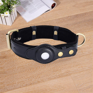 Leather Airtag Collar