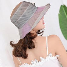 Load image into Gallery viewer, Womens Beach Sun Straw Hat