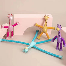 Load image into Gallery viewer, Telescopic suction cup giraffe toy