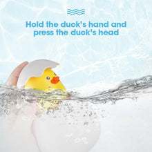 Load image into Gallery viewer, Hatching Duckling Spray Bath Toy