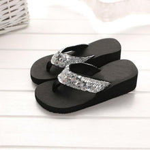 Load image into Gallery viewer, The Latest Summer Sequin Women&#39;s 2018 Non-slip Sandals Slipper Flip Flops for Indoor Outdoor