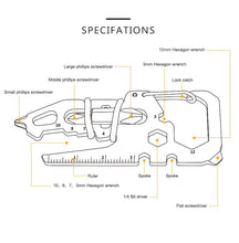 Load image into Gallery viewer, Portable Multifunctional EDC Keychain