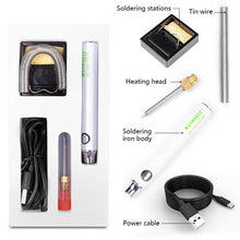 Load image into Gallery viewer, USB Portable Electric Soldering Iron Set