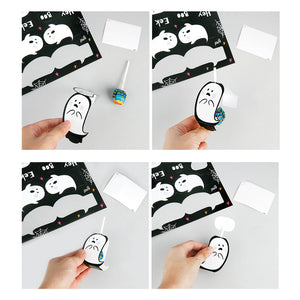 Cute Ghost Creative DIY Lollipop Decorated Card