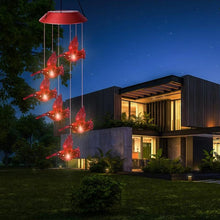 Load image into Gallery viewer, Red Bird Wind Chime Light