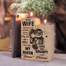 Load image into Gallery viewer, Wooden Heart Candle Holder