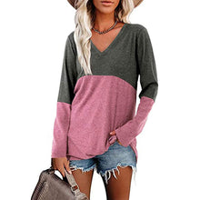 Load image into Gallery viewer, Contrast Panel Long Sleeve Top